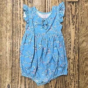 SweetHoney Blue Floral Kids Bodysuit